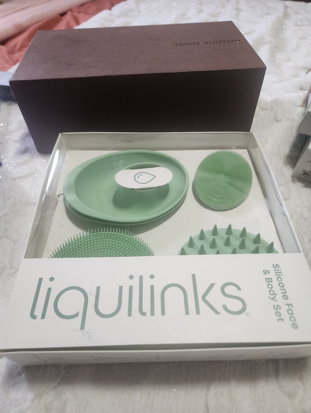 Mint Green Silicone Face & Body Set